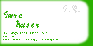 imre muser business card